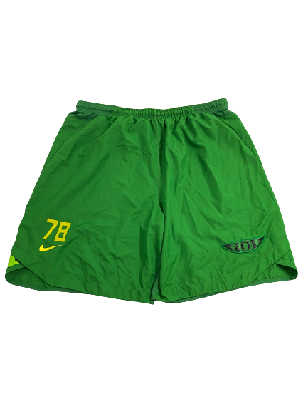 Alex Forsyth Oregon Football Player-Exclusive Shorts with Number (Size XXXL)