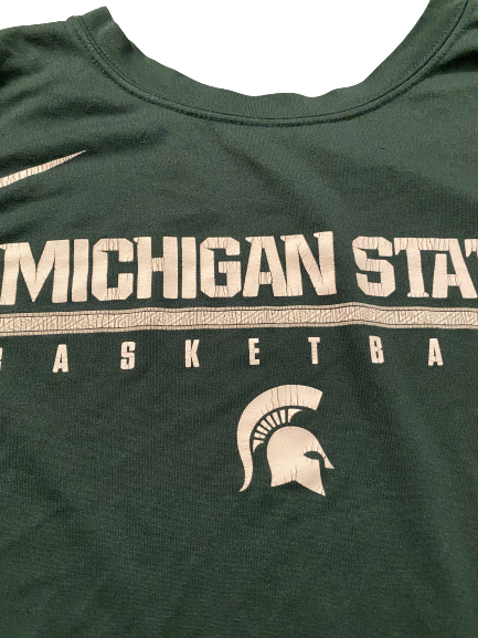 Aaron Henry Michigan State Basketball Team Issued Workout Shirt (Size XL)