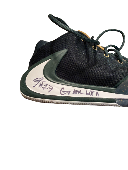 Joshua Langford Michigan State Basketball Player Exclusive SIGNED Game Worn Shoes (Size 14)