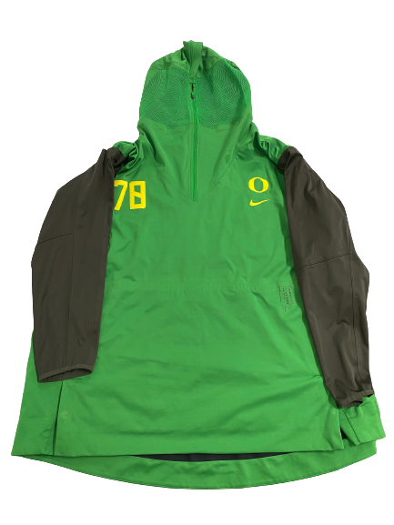 Alex Forsyth Oregon Football Player-Exclusive Zip-Up Jacket With Number (Size XXXL)