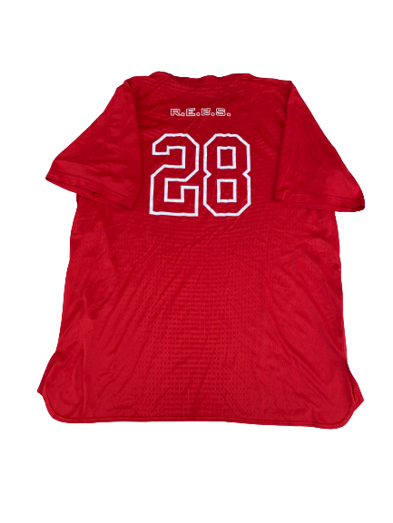 Austin Miller Ole Miss Baseball Team Issued Practice Shirt with Number (Size XL)