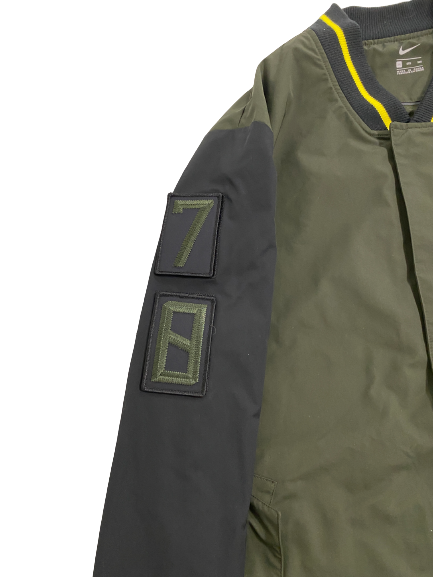 Alex Forsyth Oregon Football Player-Exclusive Premium Zip-Up Jacket (Size XXXL)