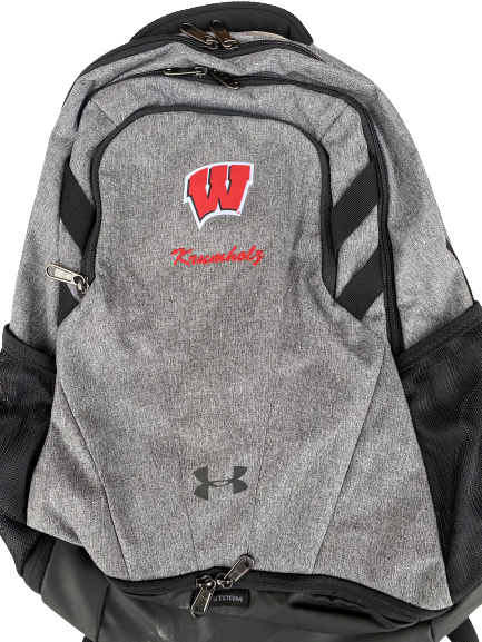 Adam Krumholz Wisconsin Football Player-Exclusive Backpack With Name