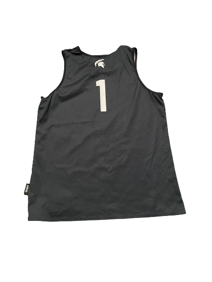 Joshua Langford Michigan State Basketball Player Exclusive Reversible Practice Jersey (Size L)