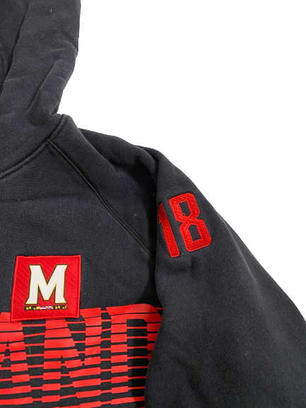 CJ Dippre Maryland Football Player-Exclusive Sweatshirt With Number (Size XXLT)