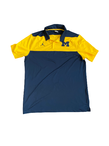 Zavier Simpson Michigan Jordan Polo Shirt (Size L)