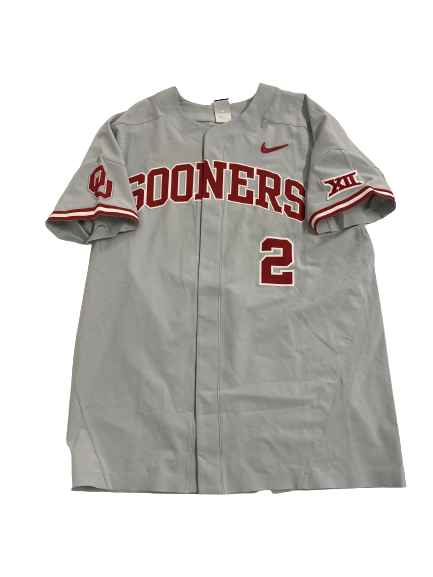 Trent Brown Oklahoma Baseball Game Jersey (Size L)