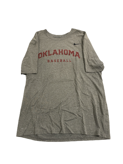 Trent Brown Oklahoma Baseball Team-Issued Shirt (Size XL)