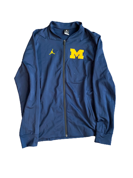 Zavier Simpson Michigan Jordan Zip-Up Jacket (Size L)