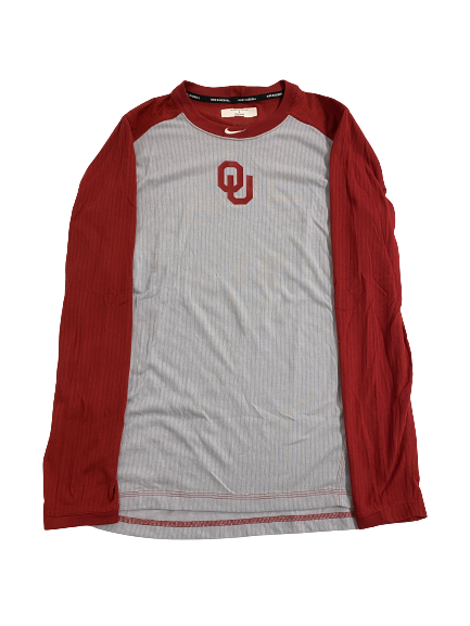 Trent Brown Oklahoma Baseball Team-Issued Long Sleeve Shirt (Size L)