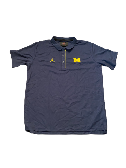 Mike Smith Michigan Basketball Team Issued Polo (Size M)