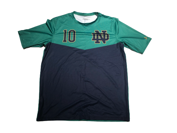 Jake Singer Notre Dame Team Exclusive Short Sleeve Practice Jersey