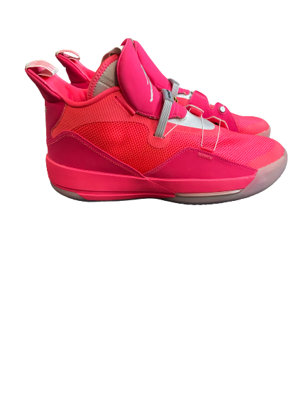 Zavier Simpson Michigan Basketball Breast Cancer Awareness Jordan Sneakers (Size 12)