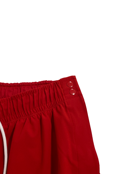Kansas Basketball Player-Exclusive Pre Game Snap-Button Pants (Size L Length +2)