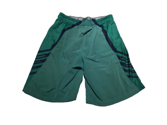 Jake Singer Notre Dame Team Issued Green Shorts