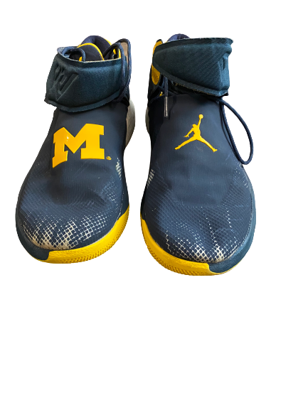 WHY NOT バッシュ Zavier Simpson Game-Worn Michigan Jordan Why Not Zero.1 Sneakers