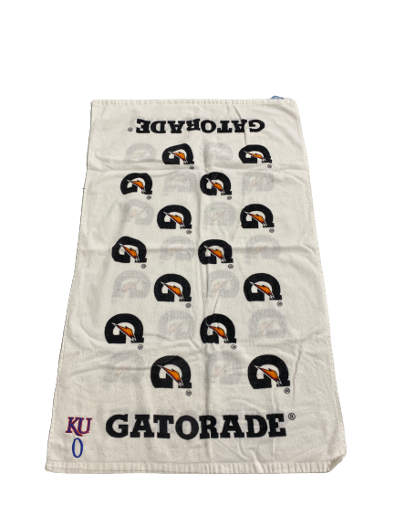 Kansas Basketball Player-Exclusive Bench Towel With 