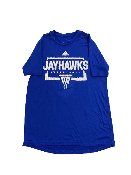 Kansas Basketball Player Exclusive Pre-Game Warm-Up Shooting Shirt with 