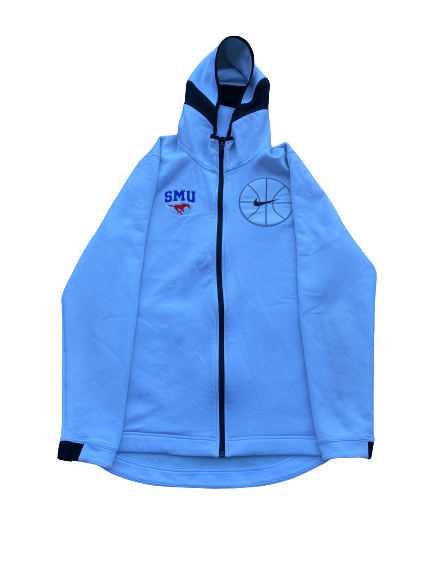 Feron Hunt SMU Basketball Team Issued Zip Up Jacket (Size L)