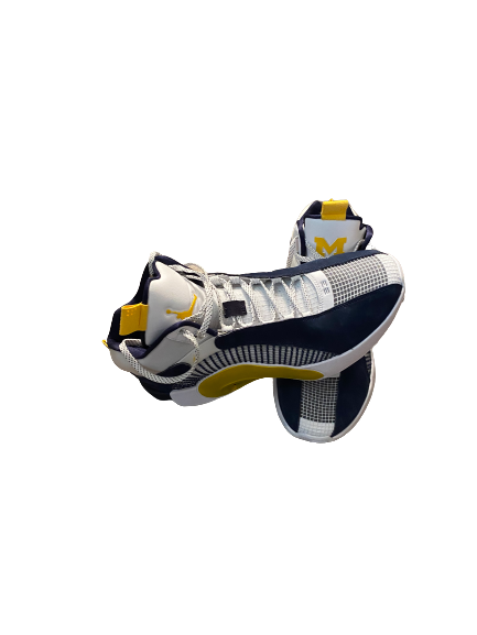 Eli Brooks Michigan Basketball Player Exclusive Air Jordan 35 Shoes (Size 11.5) - New