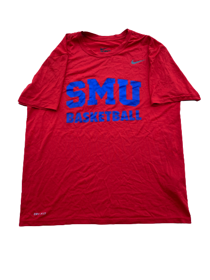 Feron Hunt SMU Basketball Team Issued Workout Shirt (Size L)