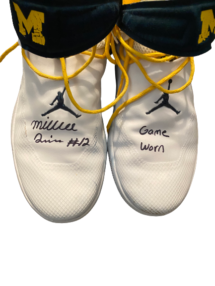 Mike Smith Michigan Basketball Player Exclusive Signed Game Worn Shoes (Size 11)