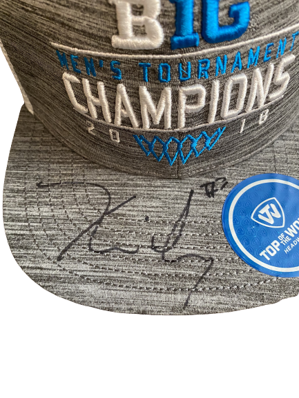 Zavier Simpson Michigan Basketball Signed 2018 B1G 10 Champions Hat