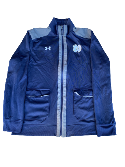 Scott Daly Notre Dame Football Team Exclusive Full-Zip Jacket with Number on Back (Size XL)