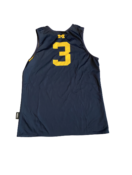 Zavier Simpson Michigan Basketball Signed Reversible Practice Jersey (Size M)