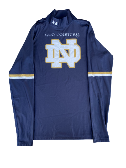 Scott Daly Notre Dame Football Long Sleeve Compression Workout Shirt (Size XL)