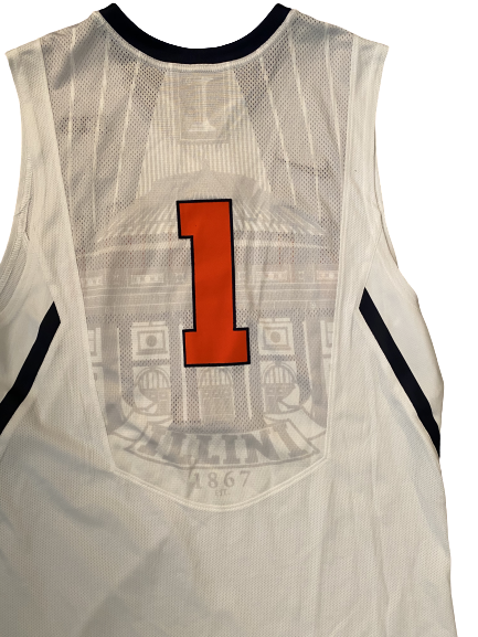 Jaylon Tate Illinois Basketball 2013-2014 Game Worn Jersey (Size 50)