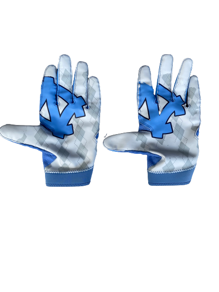 Myles Wolfolk North Carolina Player Exclusive Football Gloves (2 Left Hands)