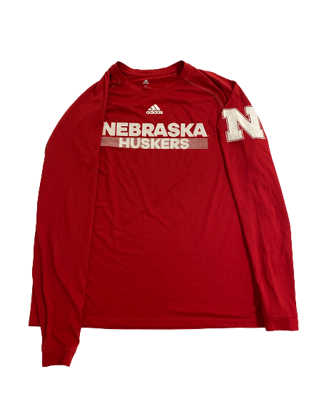 Callie Schwarzenbach Nebraska Volleyball Team-Issued Long Sleeve Shirt (Size M)