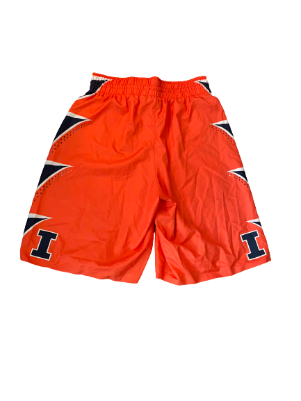 Jaylon Tate Illinois Basketball 2014-2015 Game Worn Shorts (Size M)