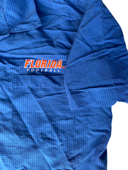 Mark Herndon Florida Football Team Issued Button-Down Collared Shirt (Size L)