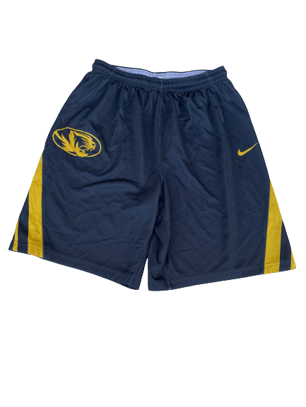 Mitchell Smith Missouri Basketball Player Exclusive "TOUGHNESS" Practice Shorts (Size L)