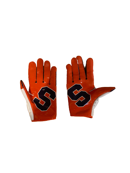Erik Slater Syracuse Football Player Exclusive Gloves (Size XL)
