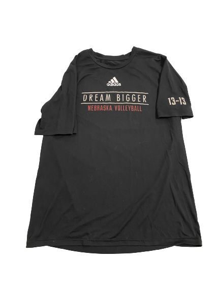 Callie Schwarzenbach Nebraska Volleyball Team-Issued Shirt (Size LT)