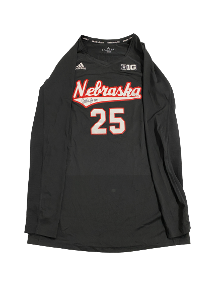 Callie Schwarzenbach Nebraska Volleyball SIGNED Game-Worn Jersey (Size LT)