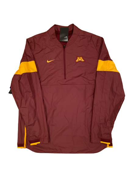 Hunt Conroy Minnesota Basketball Team Issued Quarter Zip Pullover (Size L)