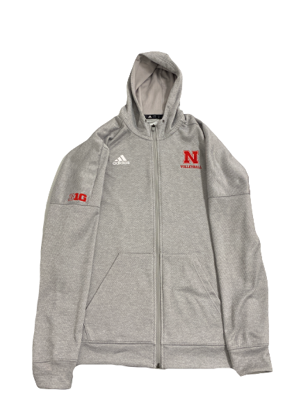 Callie Schwarzenbach Nebraska Volleyball Team-Issued Zip-Up Jacket (Size LT)