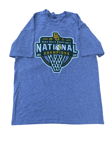 Jared Butler Baylor Basketball Team Issued National Champions Shirt (Size L)