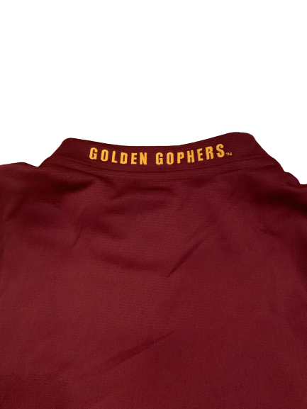 Hunt Conroy Minnesota Basketball Team Issued Quarter Zip Pullover (Size L)
