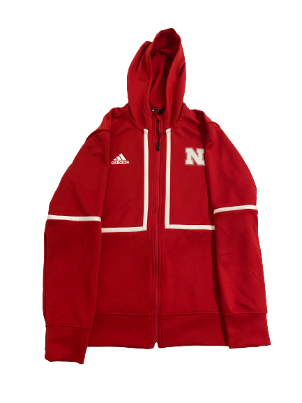 Callie Schwarzenbach Nebraska Volleyball Team-Issued Zip-Up Jacket (Size L)