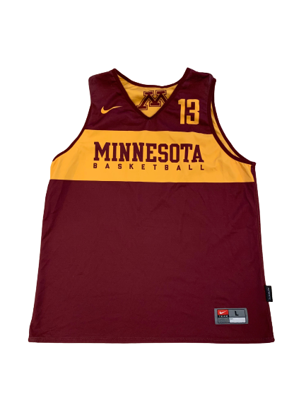 Hunt Conroy Minnesota Basketball Team Issued Reversible Practice Jersey (Size L)