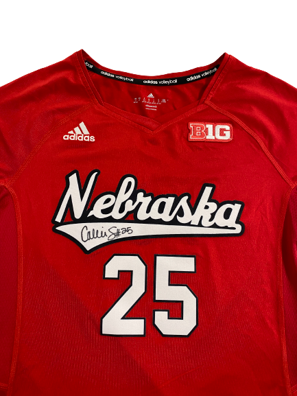 Callie Schwarzenbach Nebraska Volleyball Signed Game-Worn Jersey (Size LT)