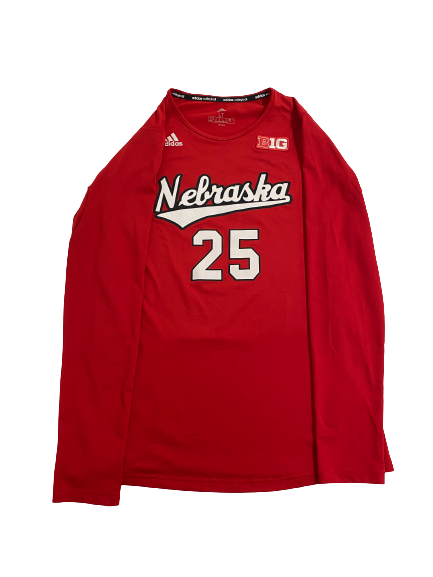 Callie Schwarzenbach Nebraska Volleyball Game-Worn Jersey (Size LT)