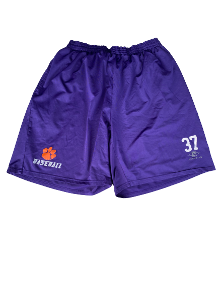 Kevin Bradley Clemson Baseball Shorts with Number (Size XL)