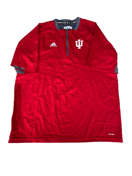 Scotty Bradley Indiana Baseball Quarter-Zip Batting Practice Pullover (Size XL)