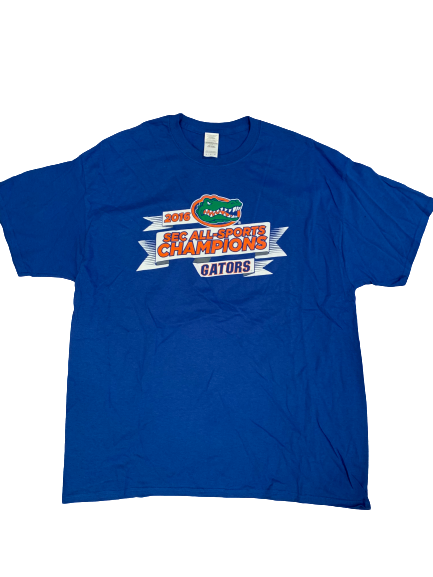Shaun Anderson Florida Team Issued 2016 SEC Champions Shirt (Size XL)